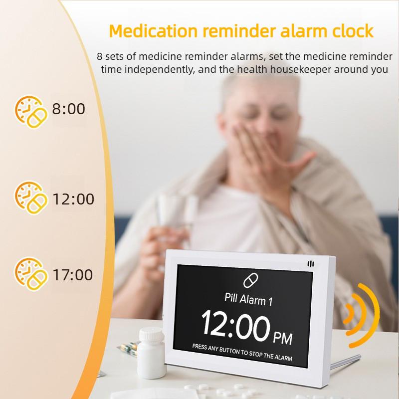 7-inch Elderly Medication Reminder Alarm Clock Digital Electronic Calendar Multi functional Desktop Clock Digital Clock