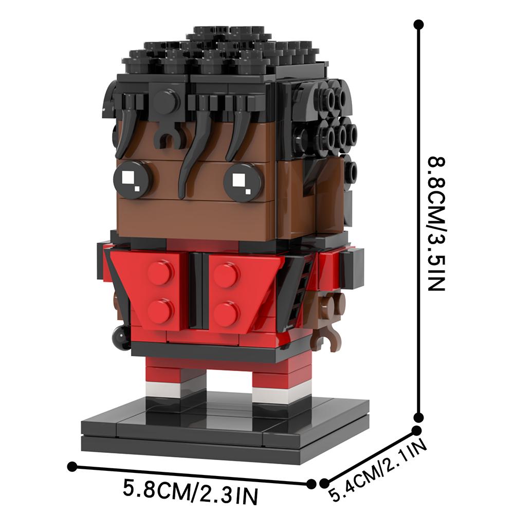 

MOOXI Star Celebrity Series 172Pcs MOC Bricks Figures BrickHeadsed Building Blocks Kids Education Toys For Children Gift MOC7263