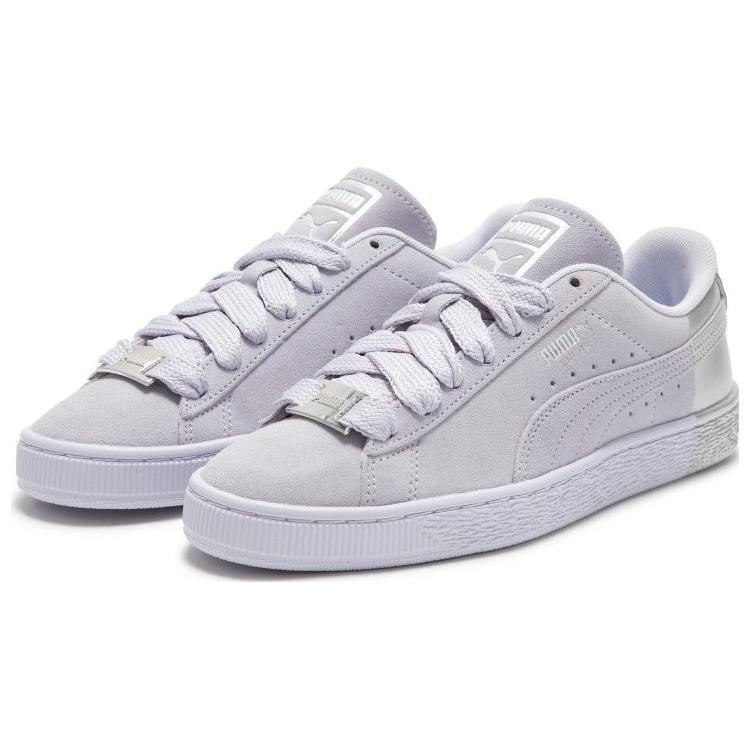 New Puma Suede Light Purple Silver 398306-03