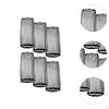 6 Pack Wig Cover Bags for Hair Extensions, Travel And Home Storage