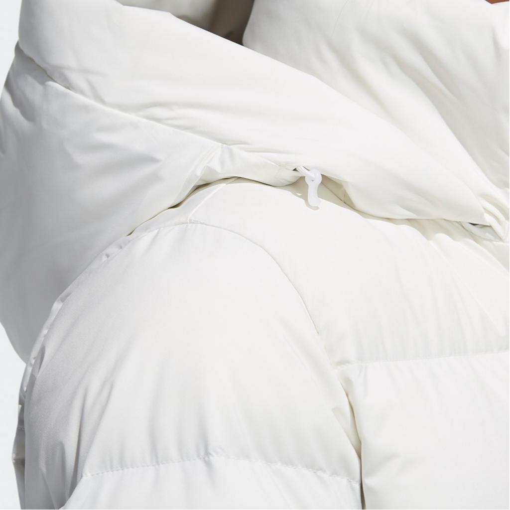 Adidas Parka Longue en Duvet pour Femme Chaude Extérieure Mi-Longue Sport à Capuche Veste en Duvet Hiver Veste Femme Blanc Éclatant EH3986