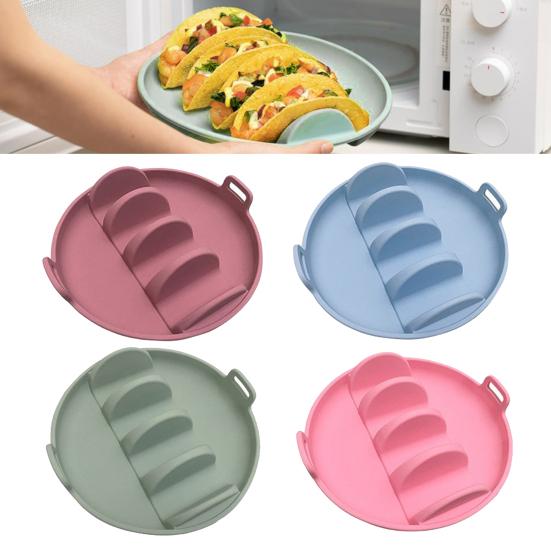 Silicone Taco Plates Holder Burrito Dish Large Capacity Tortilla Clip with Cluster