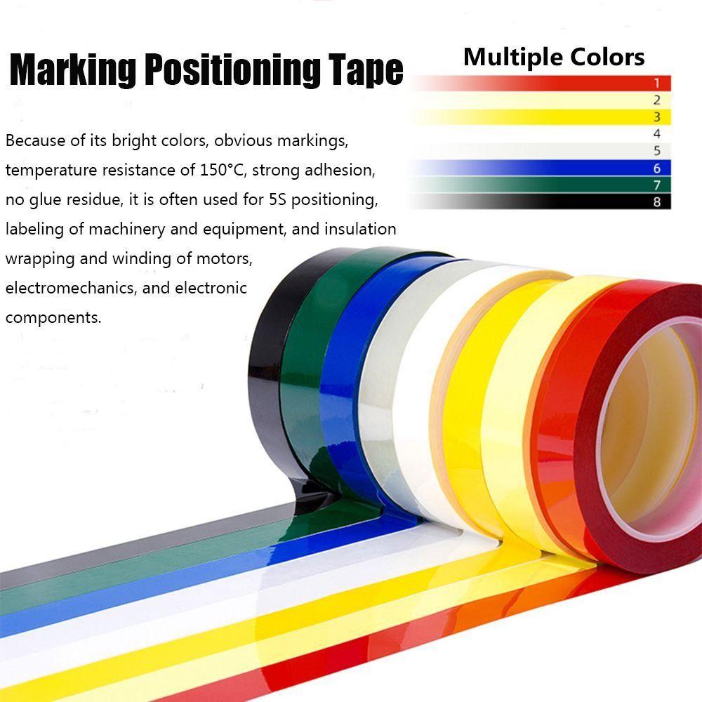 66 Meters Coding Tape Multicolor Mylar Tape Heat Resist Whiteboard Tape