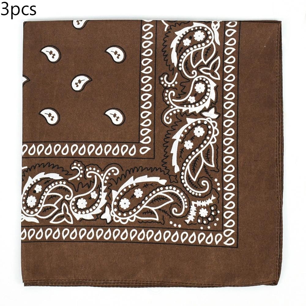 

Polyester paisley hip-hop street dance headscarf, European and American hip-hop West Coast outdoor versatile square scarf One Size