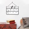 Wall Hanging Calendar Pocket Weekly Organizer Bag Stylish Space Saving Wall Mounted Calendar Storage Pouch for Living Room