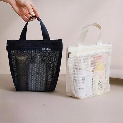 Netz-Kulturbeutel Kosmetik-Aufbewahrungstaschen Große Kapazität Organizer-Tasche Tragbar Reise Wasch-Körper-Dusch-Werkzeuge Organizer Hängende Kosmetik-Handtaschen