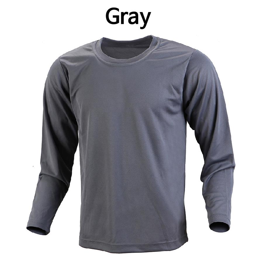 T-Shirts für Herren langärmlig Schweißabsorbierend und schnelltrocknend Sommer kühl Sport-T-Shirt Korea Mode