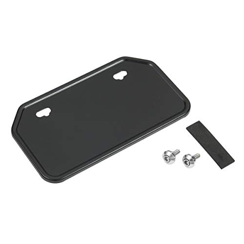 Bike Parts Center 900111 License Plate Base, 1.8 - 4.2 fl oz (50 cc-125 cc), Mountain Shape, Black