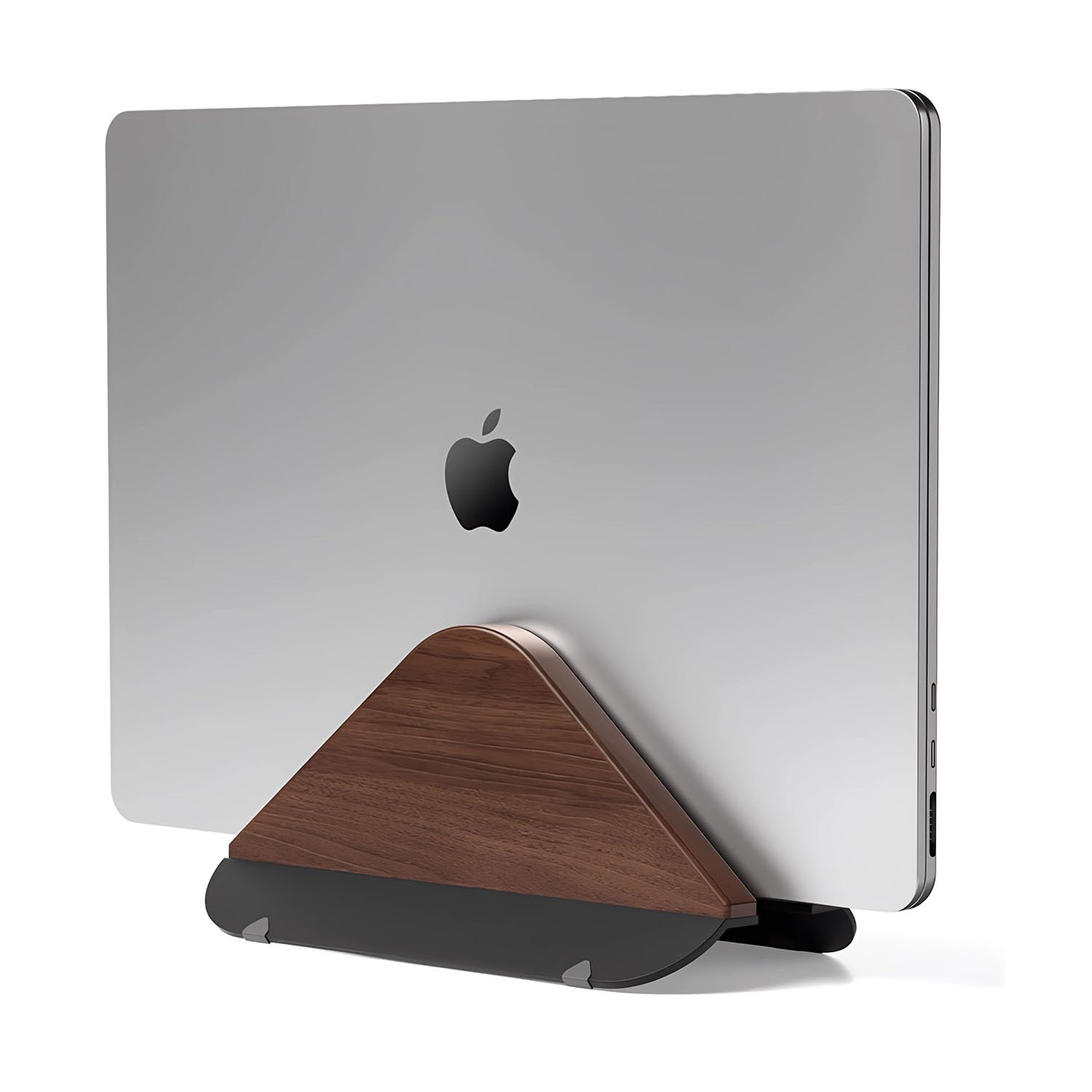 

Vinnatsu Вертикальный ПК для ноутбука Деревянный Вертикальный Устойчивый Подходит для MacBook Pro и других Вертикальный держатель из черного ореха Автоматическая фиксация под действием силы тяжести Легкий ноутбук чёрный