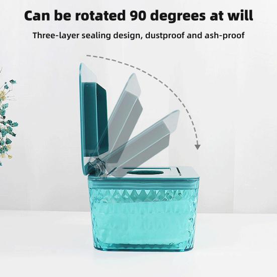 Wipes Dispenser Storage Box Large Capacity Dustproof Moisture Prevention Transparent Design Bathroom Wipes Case Box