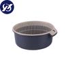 Basket Double-Layer Household Washing  And Vegetables Hollow Storage20*9*24CM