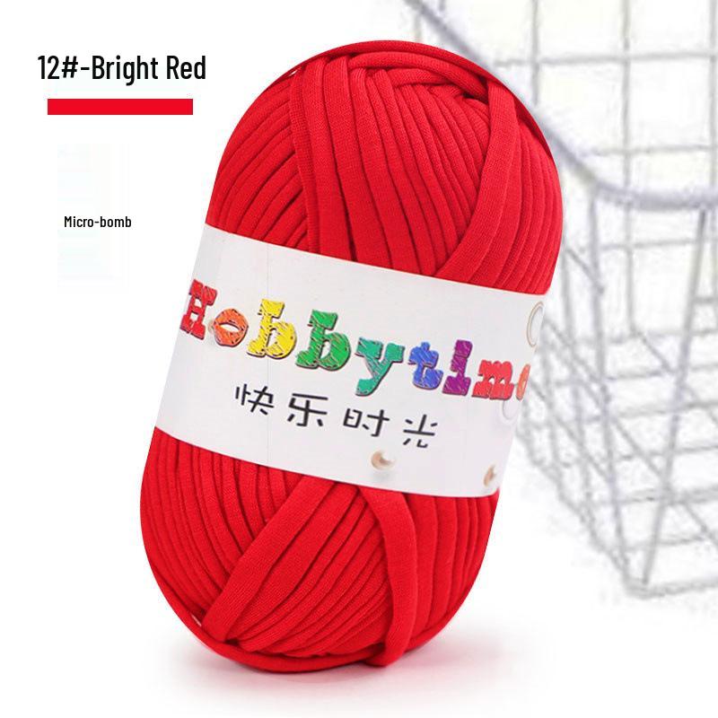 Cloth Strip Yarn DIY Crochet Kit: Handmade Bag, Knitting Material for Cushions, Carpets, and Dolls