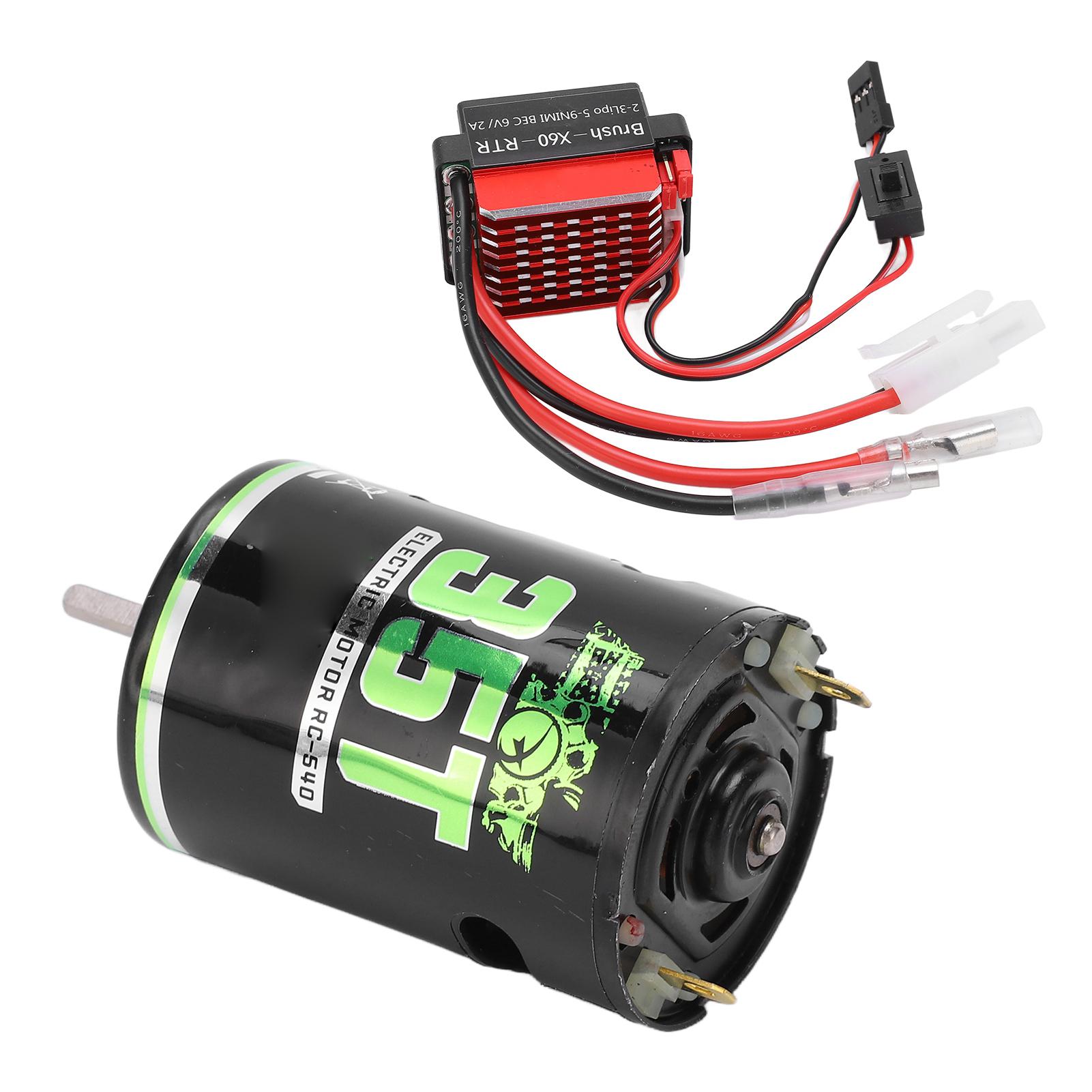 

Brushed Motor 540 High Torsion Low Noise Dual Operation Mode Low Voltage Protection Brushed Motor 360A ESC for RC SUV35T