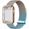 Case+Metal Milanese bands For Apple Watch Band 44mm 38mm-42mm-40mm Magnetic Loop iwatch Series 9 8 7 6 5 4 3 SE 45mm 41mm Strap