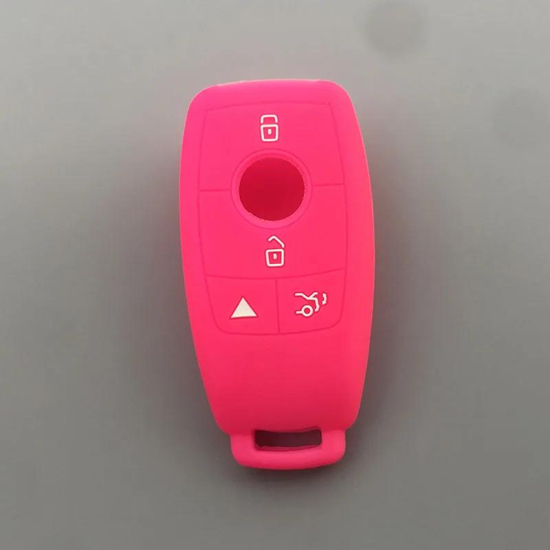 Silicone Car Key Fob Case Cover Holder Accessories For Mercedes-Benz New A C E S Gle Cls W177 W205 C205 W213 W222 W167 C257 Key