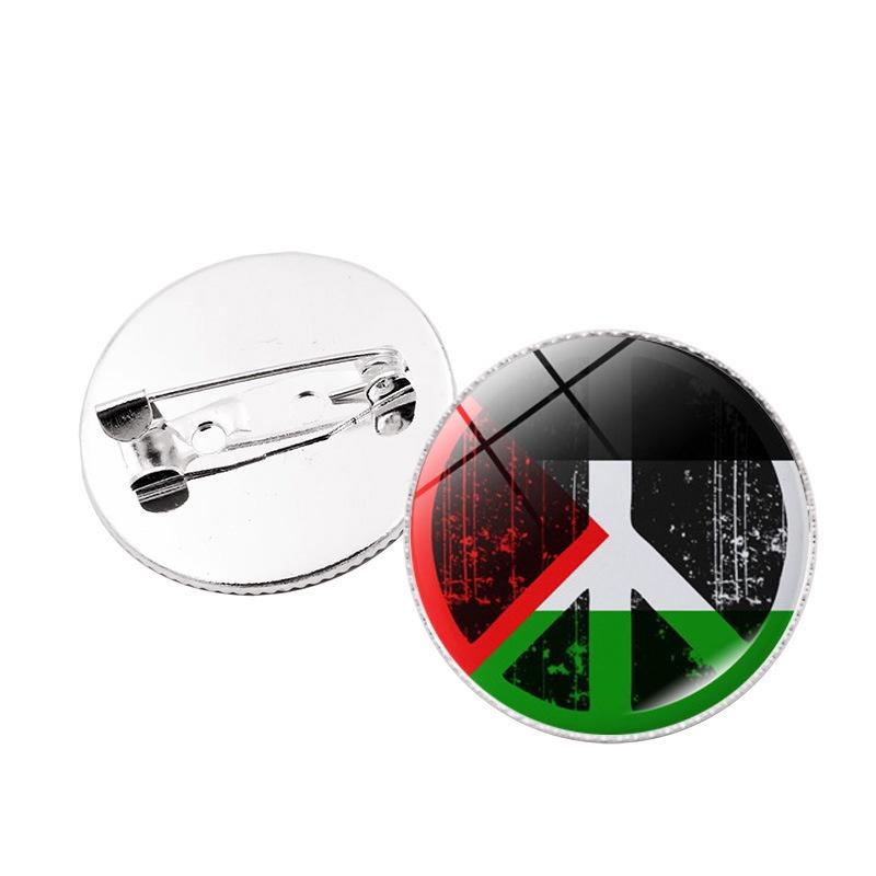 Premium Zinc Alloy Palestine Flag Brooch Pin Unique And Stylish Accessory For Bags And Jewelry Wholesale