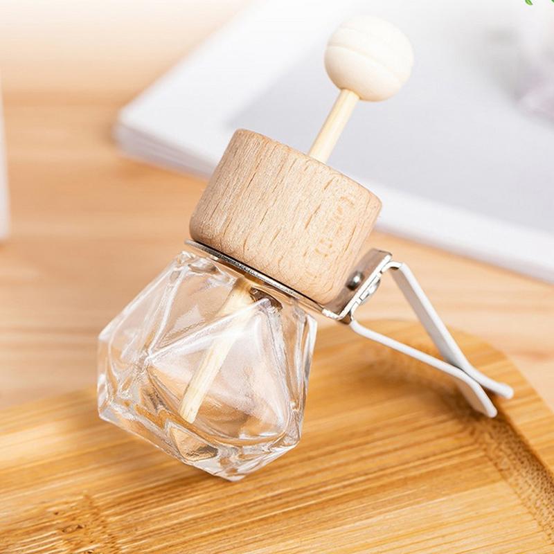 1Pc Car Air Outlet Freshener Diffuser Bottle Clip Perfume Empty Bottle Pendant Essential Oil Car Fragrance Hanging Ornament