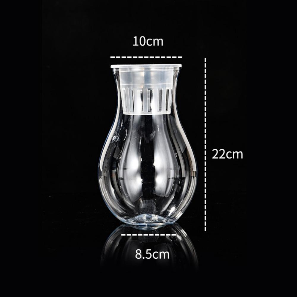 Plastic Self-absorbing Flower Pots Transparent Vase Hydroponic Special Flower Pots Desktop