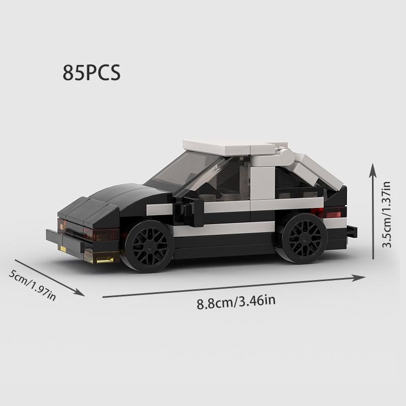 

Міський Автомобіль Speed Racer MOC Ae86 GT-Apex Модель Транспортного Засобу Будівельні Блоки Цегла Гонки Initial D Суперкар Гараж Різдвяний Подарунок Іграшки