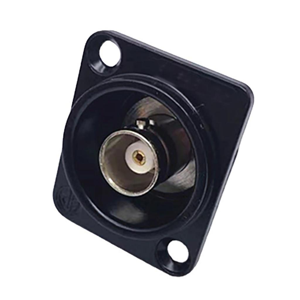 BNC D Panel Mount Connector BNCQ9 Solder Type SDI Video Coaxial BNC Female To Female Connector Socket for Monitoring