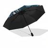 1pc AC/DC Manchester, England Automatic Open, Windproof, Compact Travel Umbrella, Gift for Birthday, Christmas, Business 93023