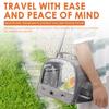 Bird Travel Carrier Portable Transport Bird Cage Bag With Stainless Steel Tray Clear Window Outdoor Parrot Bird Pet Backpack