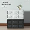 2025 Large-Capacity Multifunctional Wood Grain Folding Storage Box for Outdoor Camping