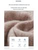 Men's 100% Wool V-Neck Sweater - Solid Color, Loose Fit, Long Sleeve Knitwear
