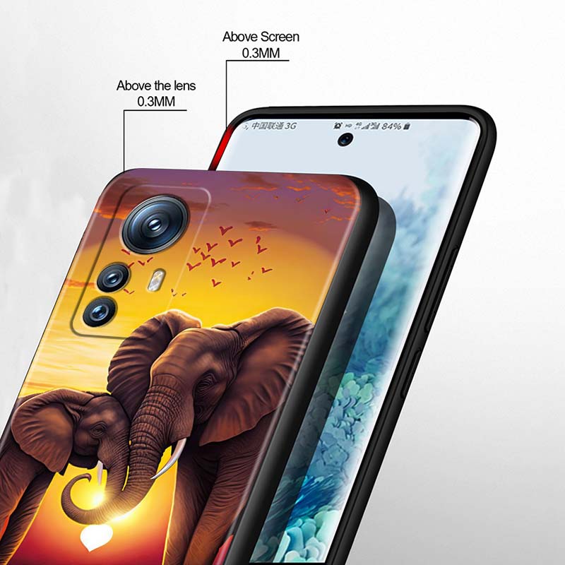 Cartoon Anime Animals For Xiaomi Mi 15 14 13 13T 12 12T 12S 11 11i 11T Pro Ultra Lite 5G Black Soft Phone Case