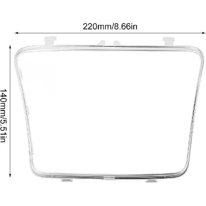 Acouto Console Cup Holder Panel with Electroplate Frame Decoration Cover Trim, for W205 C205 C Class 2015‑2021 for C253 X253 GLC 2016-2021