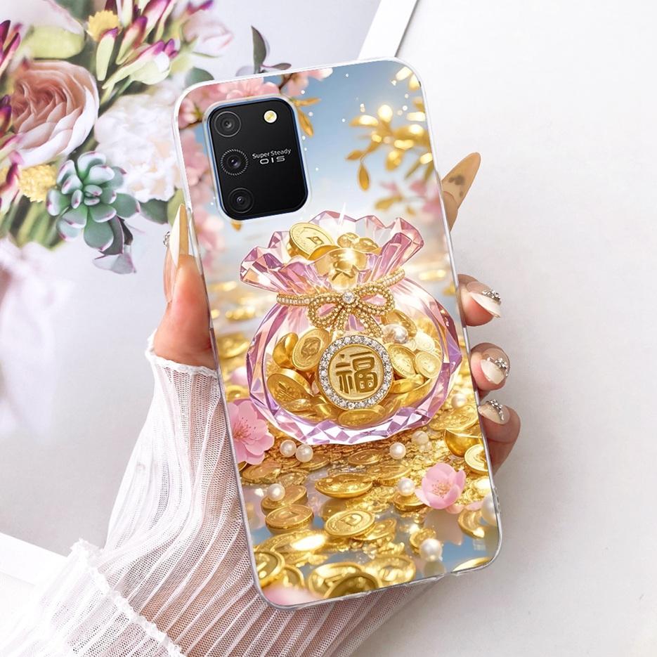 For Samsung Galaxy S10 Lite Case SM-G770F Luxury Butterfly Tree Painted Cover Soft Silicone Phone Case For Samsung S10 Lite Bags