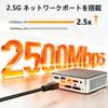 ERVPES M1 Mini PC Generation Core 16GB DDR4 512GB Windows 11 Pro Mini PC Dual HDMI Output WiFi 6 Wired LAN Compact Small PC Desktop Multifunctional