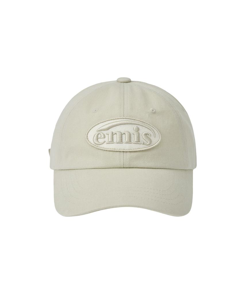Imiseu Tone On Tone Wappen Ball Cap-Beige
