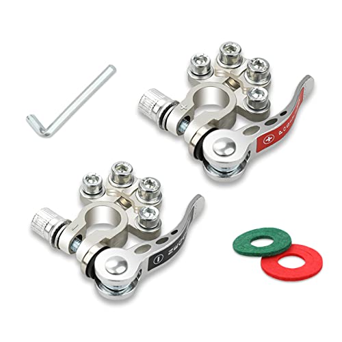 

ZONBANG Terminal Connector for SAE/JIS 4 Way Quick Release Disconnect Terminal Positive срібний