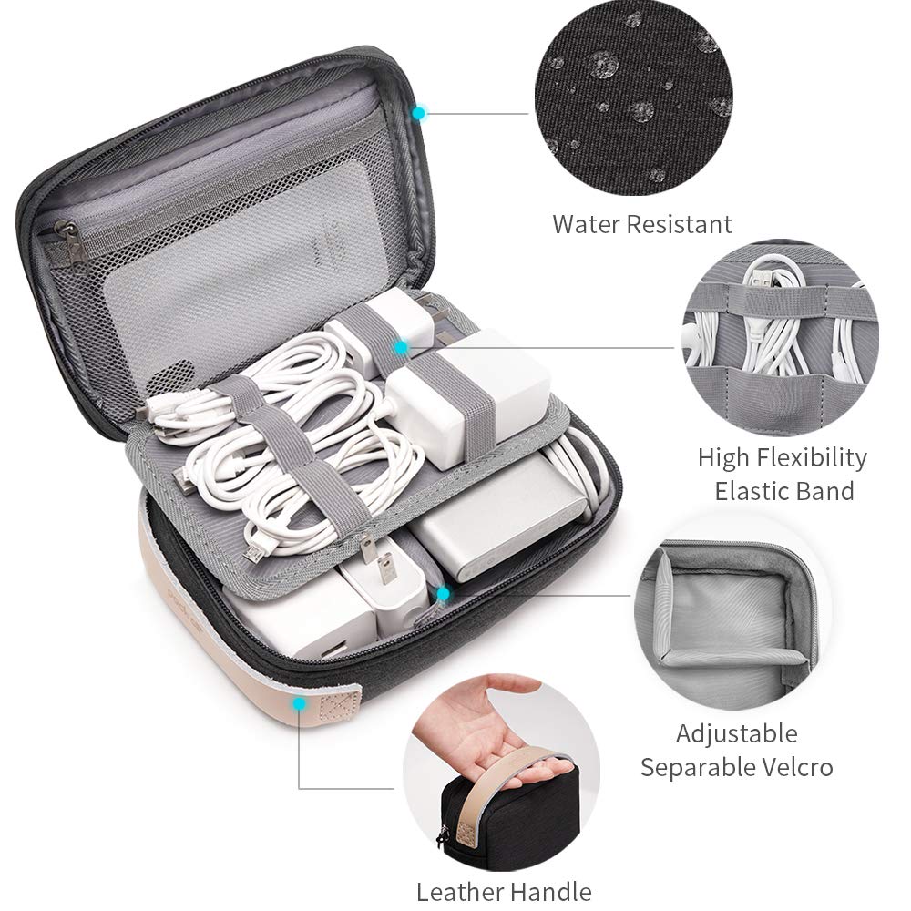 pack all Gadget Travel Pouch with Cable Management and Perfect for Business and as a Mobile Case or Small Item Storage Pouch Pouch, Dividers, Travel,