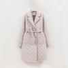 2025 winter new fashion slimming suit collar padded jacket women's age-reducing high-end atmospheric thin and light long cotton jacket women's jacket