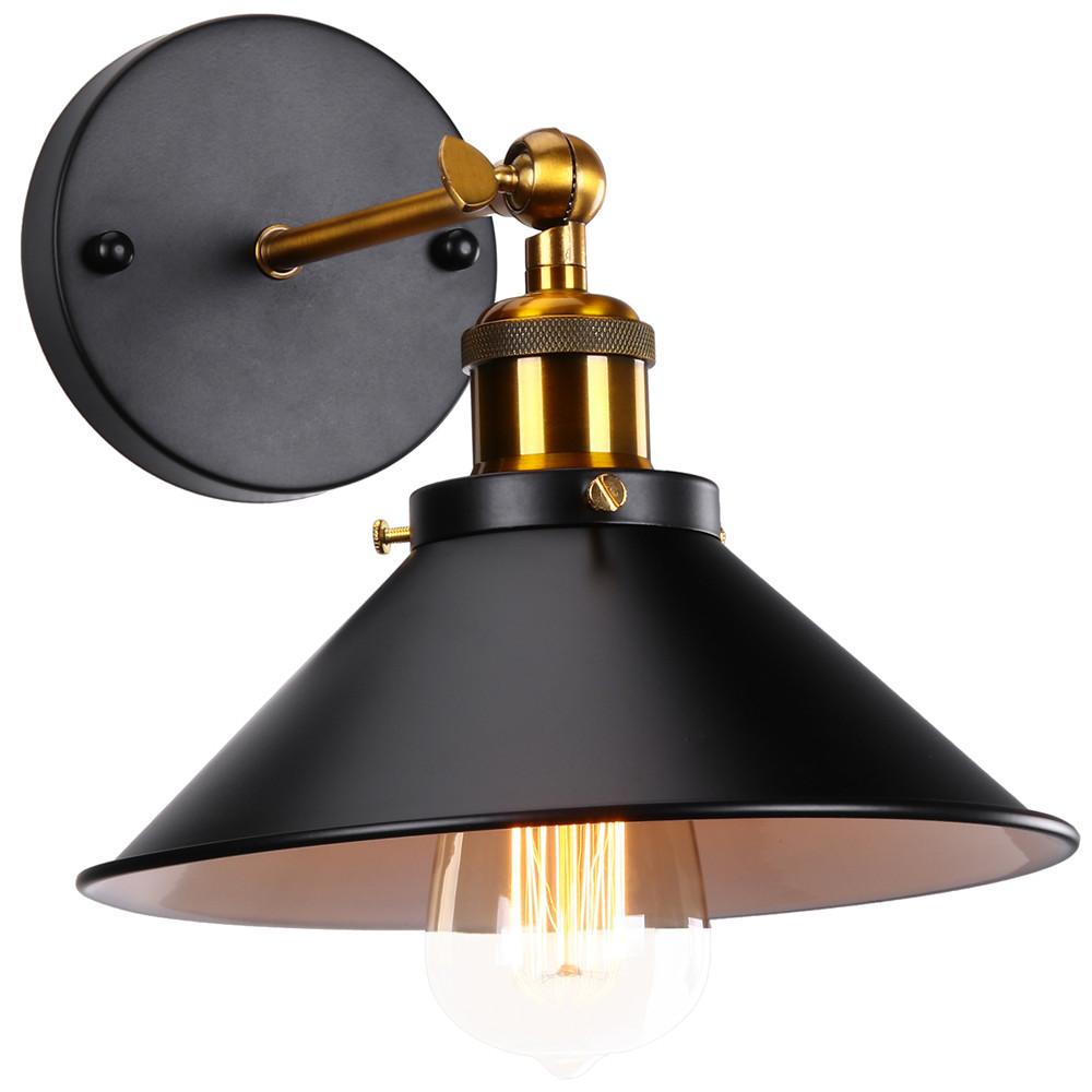 Wall Vintage Sconce Adjustable Brass Ceiling Light Fixture E27 Industrial Wall Lamp for Loft Restaurant Bar Hotel Cafe Bedroom