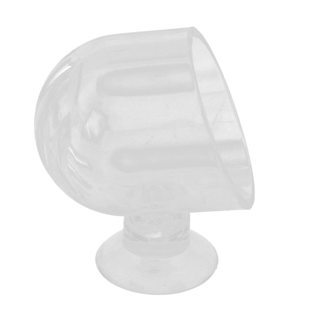 Aquarium Red Worm Feeder Transparent Small Cone Fish Tank Feeding Cup for Brine Shrimp Blood Worm