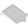 Dilwe Mandolin Tailpiece Bridge, Mandolin Guitar Tailpiece with Screws for 8 String Guitar Musical Instrument Part(Silver)