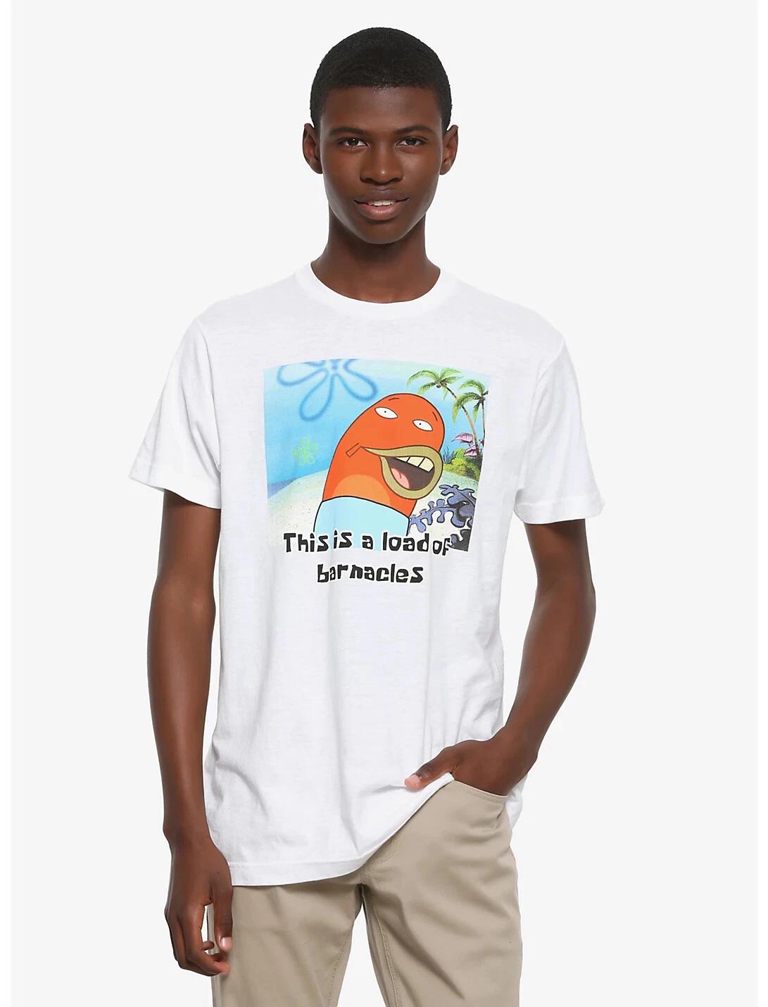 

SpongeBob SquarePants Mens This Is A Load Of Barnacles Shirt New M, L 4XL