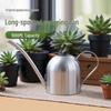 1-Liter Stainless Steel Watering Can with Long Spout for Indoor Plant and Flower Care