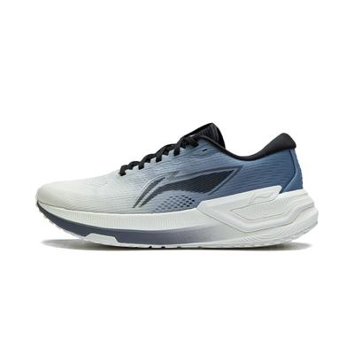 Li Ning YueYing 3.0 Cushioning Slip Resistant Support Low Top HEEL LOC Sprint Running Shoes Men's Blue Beige White ARHU003-12