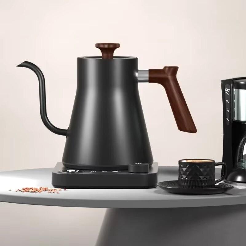 900ML Large Capacity Gooseneck Electric Kettle 1200W Water Boiler NTC Temperature Control LCD Display Boiling Tea Kettle