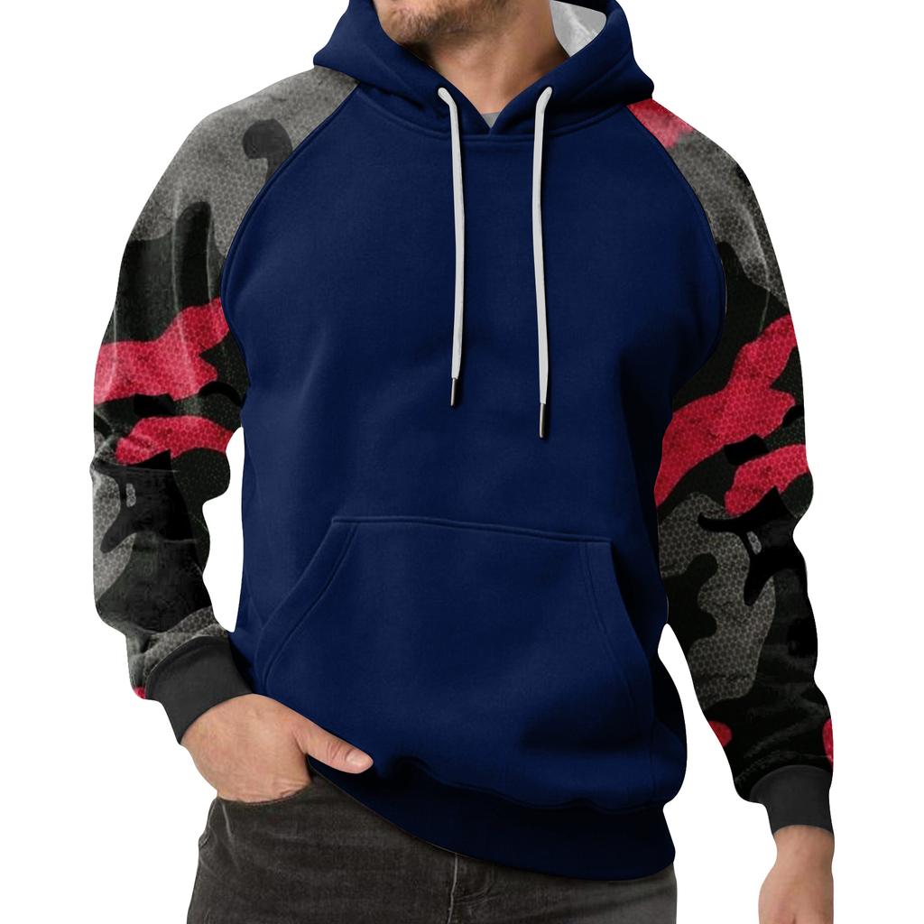Men's Camouflage Sweatshirt Hoodie Men's Sports Large Size Casual Sweatshirt