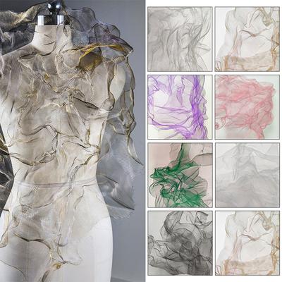 1x1m Designer Metalic Fabric Background Props Crafts Flexible Wire Mesh Home Decor Solid DIY Sewing