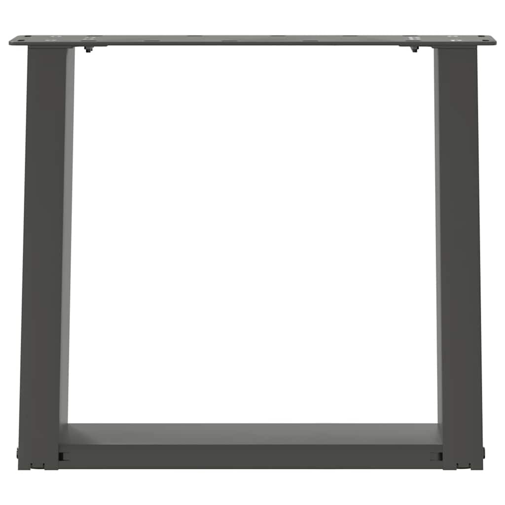 Vidaxl Coffee Table Legs, 2 Pcs, Anthracite, 50X(42-43) Cm, Steel