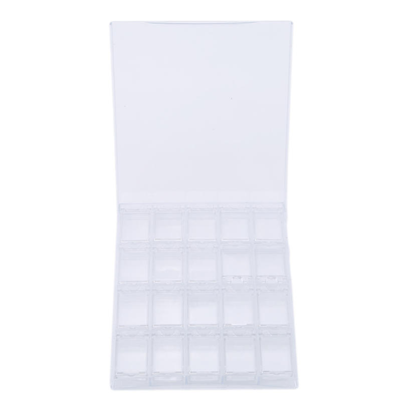 

Transparent Acrylic 20 Grid Jewelry Cosmetics Storage Box Ring Organizer Cases One Size