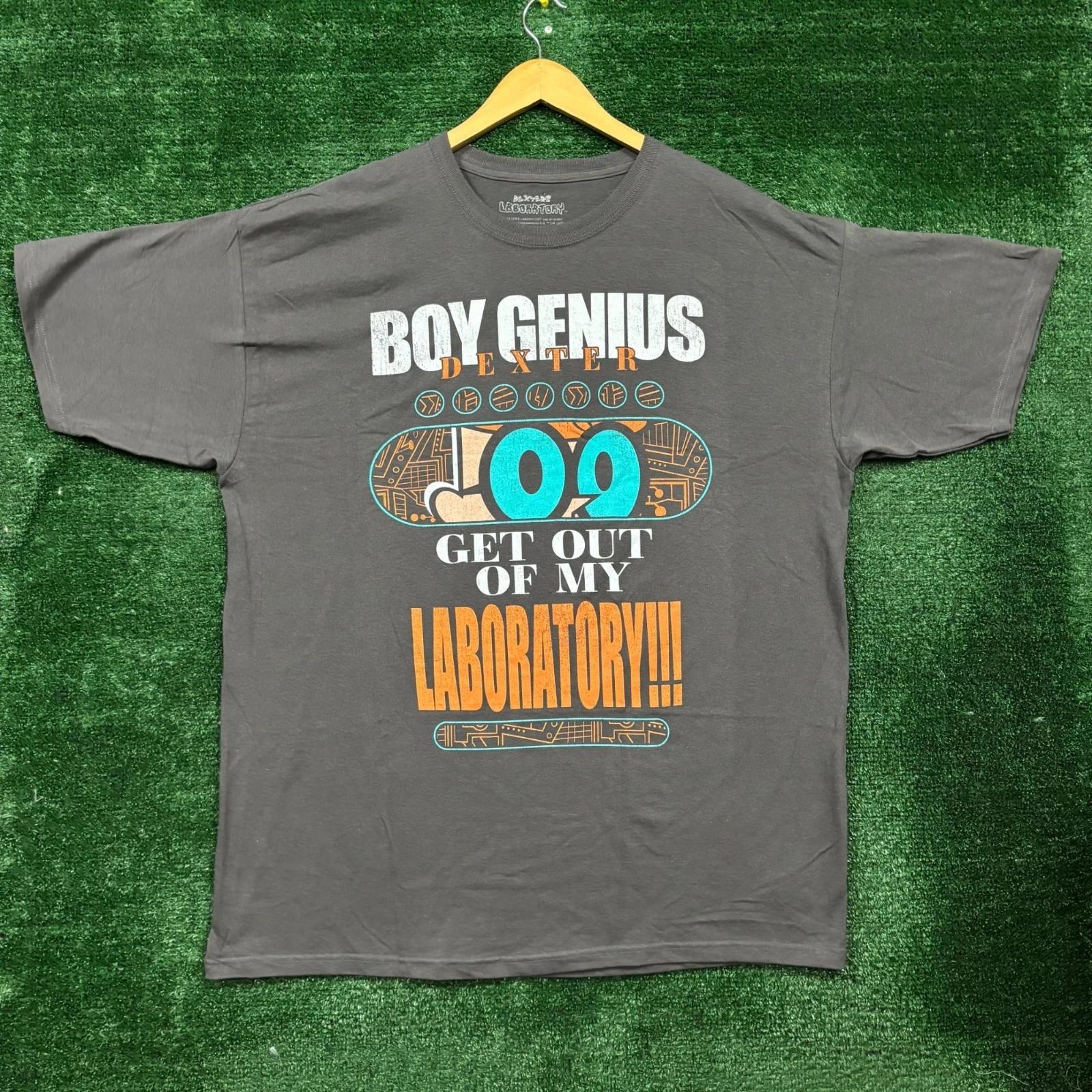 Cartoon Network Dexter s Laboratory Boy Genius Dexter T-shirt Size XXL L