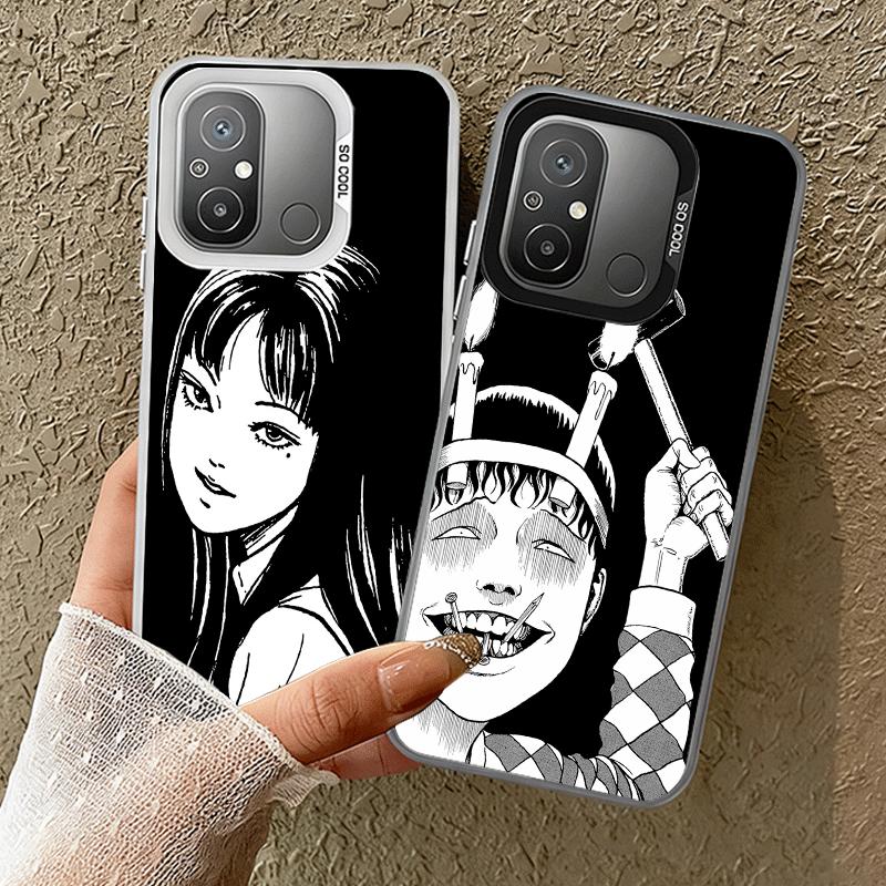 Japanese Horror Anime Soft Phone Case for Xiaomi Redmi 15C 15 14C 13C 12C Poco X5 X6 X7 Pro X3 F8 F7 Ultra M8 13 12 Cover Back S