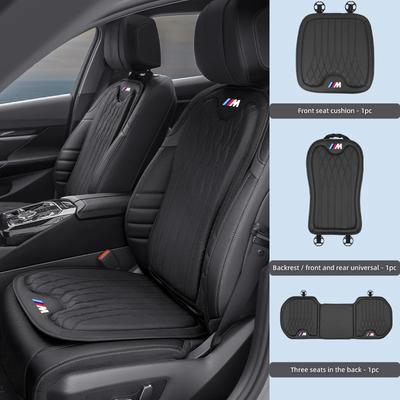 YAMHS1 Für 2025 Heißer Luxus PU-Leder Auto-Sitzbezug Sitzlehne Kratzschutz Kissen Sitzkissen Für BMW E46 E90 E60 F10 E39 F30 E3